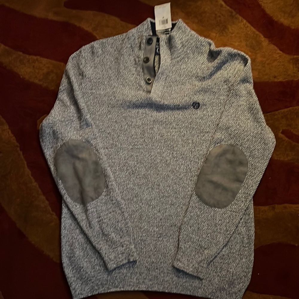 CHAPS button mock sweater BRAND NEw W TAGS